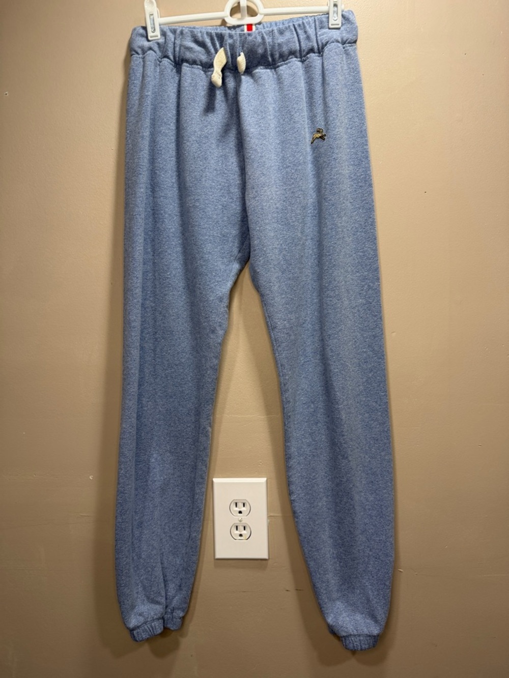 Tracksmith Light Blue Drawstring Joggers medium